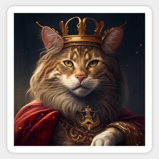 The Cat King Sticker